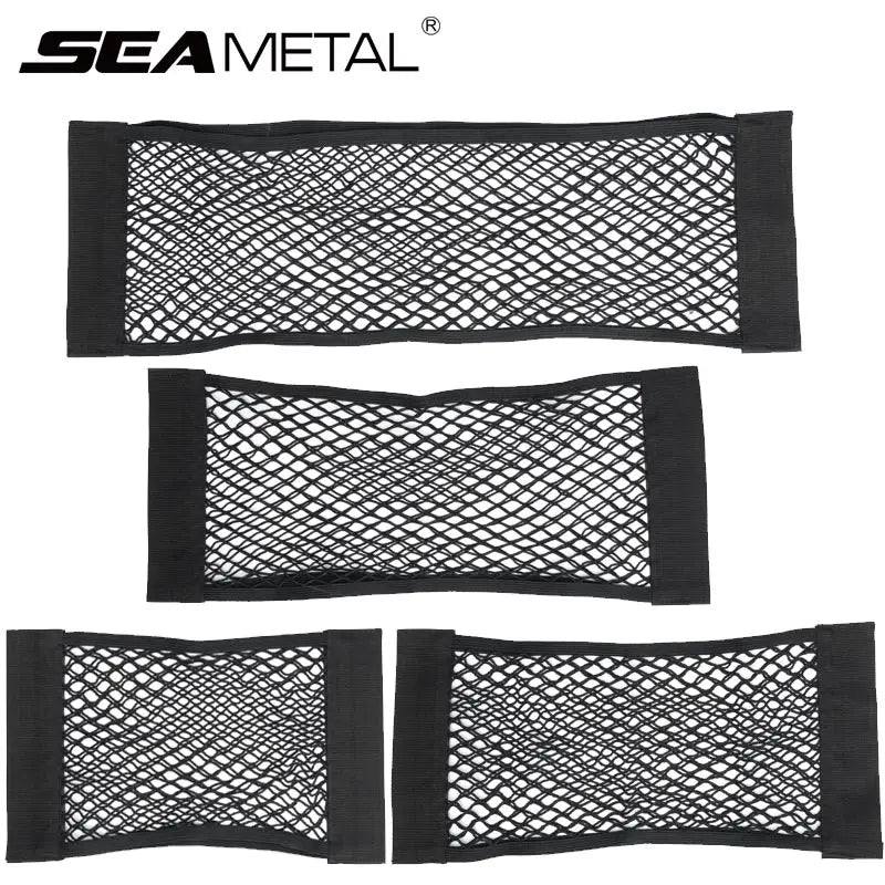 Car Trunk Storage Bag Nylon Mesh Nets Auto Back Rear Trunk Organizer Elastic String Luggage Net Holder Pocket Vehicle Supplies