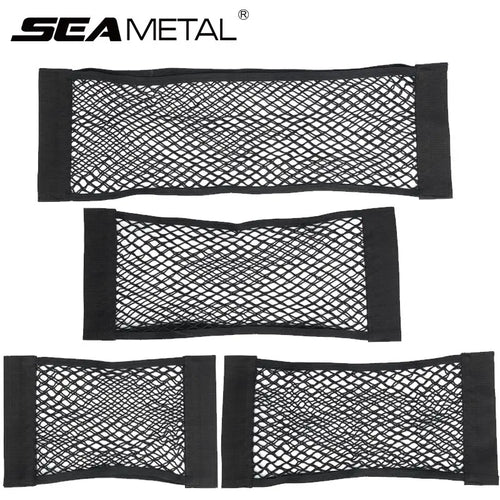 Car Trunk Storage Bag Nylon Mesh Nets Auto Back Rear Trunk Organizer Elastic String Luggage Net Holder Pocket Vehicle Supplies