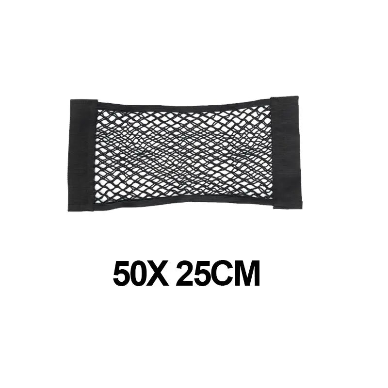 Car Trunk Storage Bag Nylon Mesh Nets Auto Back Rear Trunk Organizer Elastic String Luggage Net Holder Pocket Vehicle Supplies