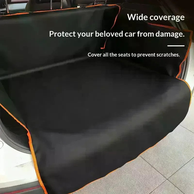 Waterproof Pet Car Seat Cover – Rear Seat Protector for Dogs & Cats