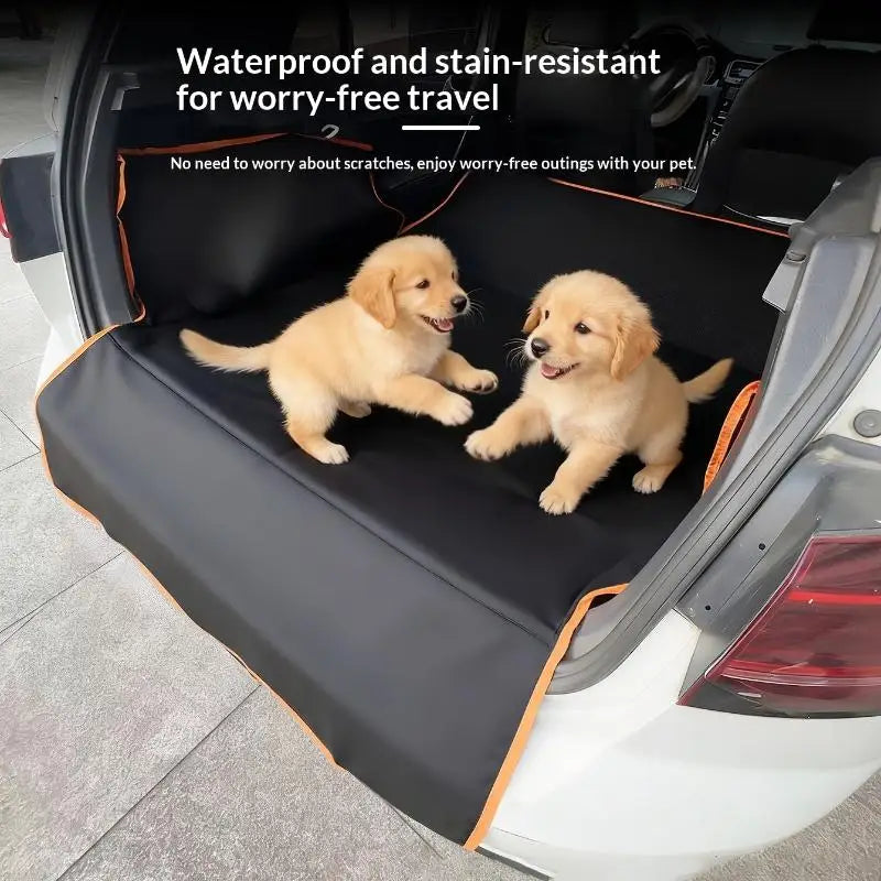 Waterproof Pet Car Seat Cover – Rear Seat Protector for Dogs & Cats