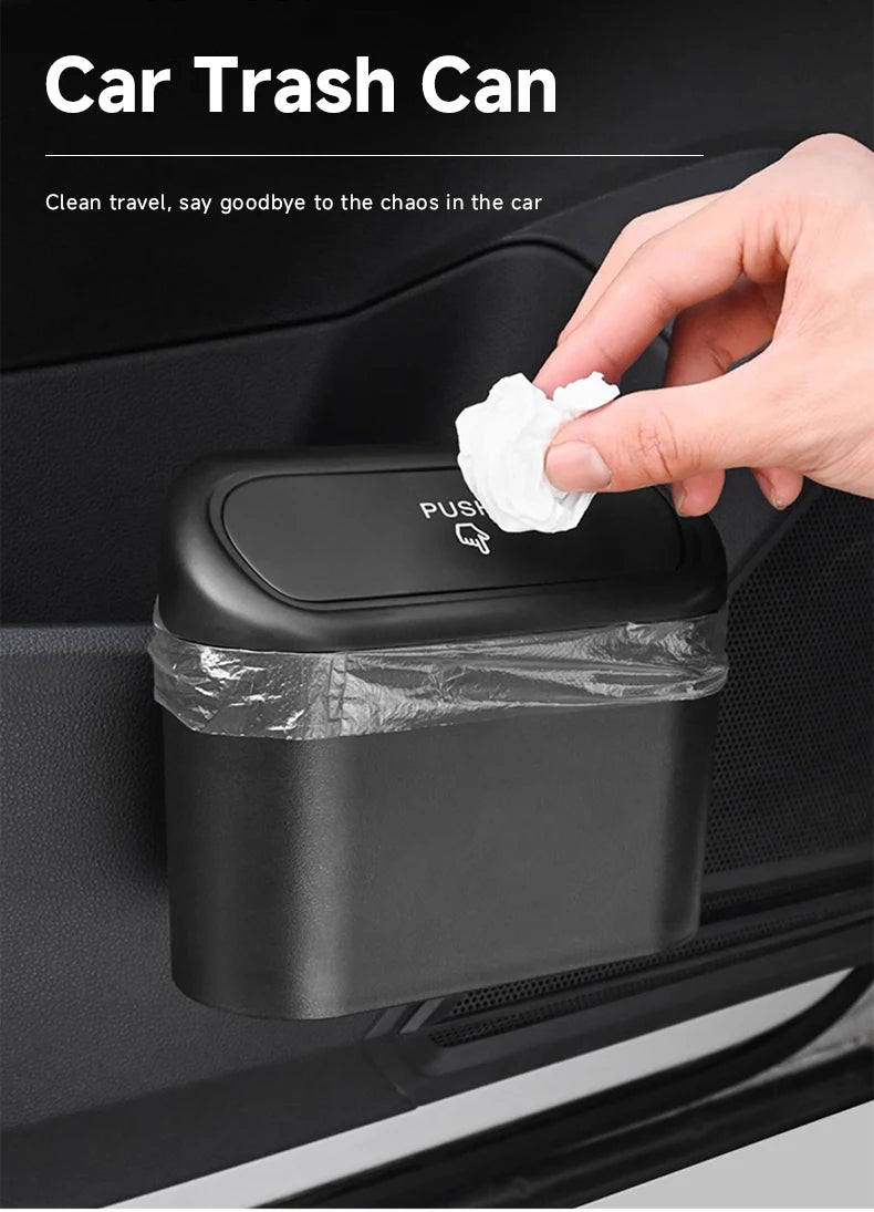 Car Trash Bin – Hanging Clamshell Garbage Can