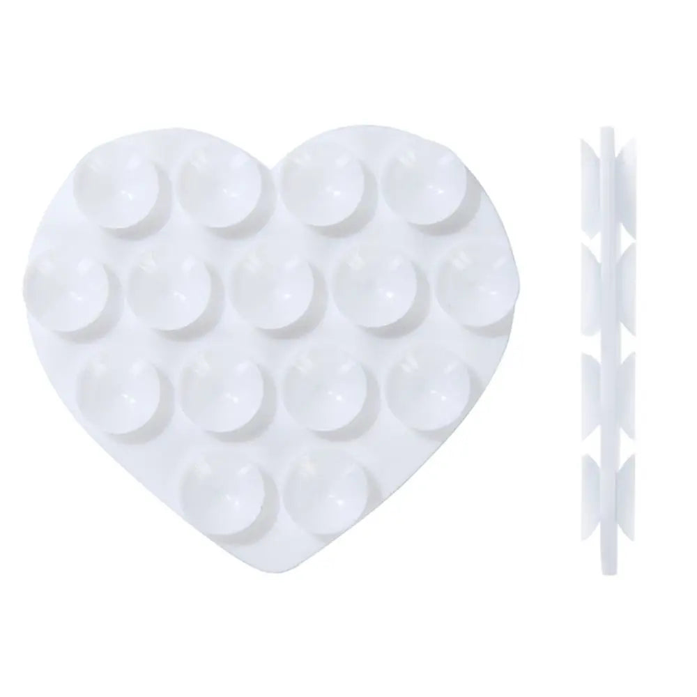 Heart-Shape Silicone Car Phone Holder – Suction Cup Dashboard Mount