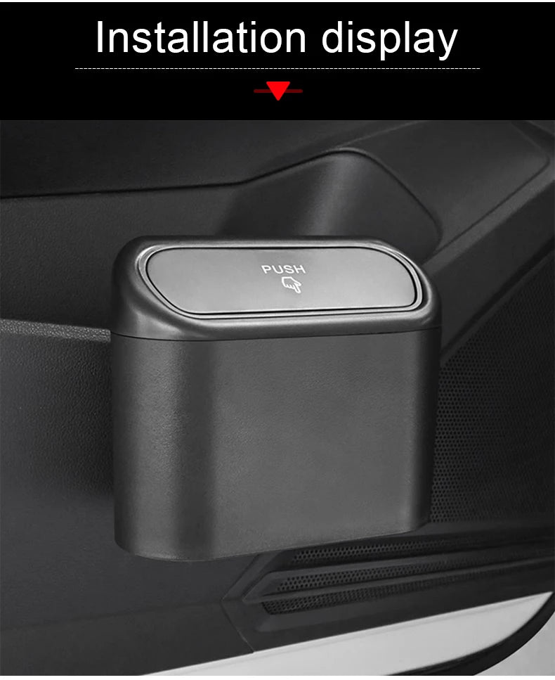 Car Trash Bin – Hanging Clamshell Garbage Can