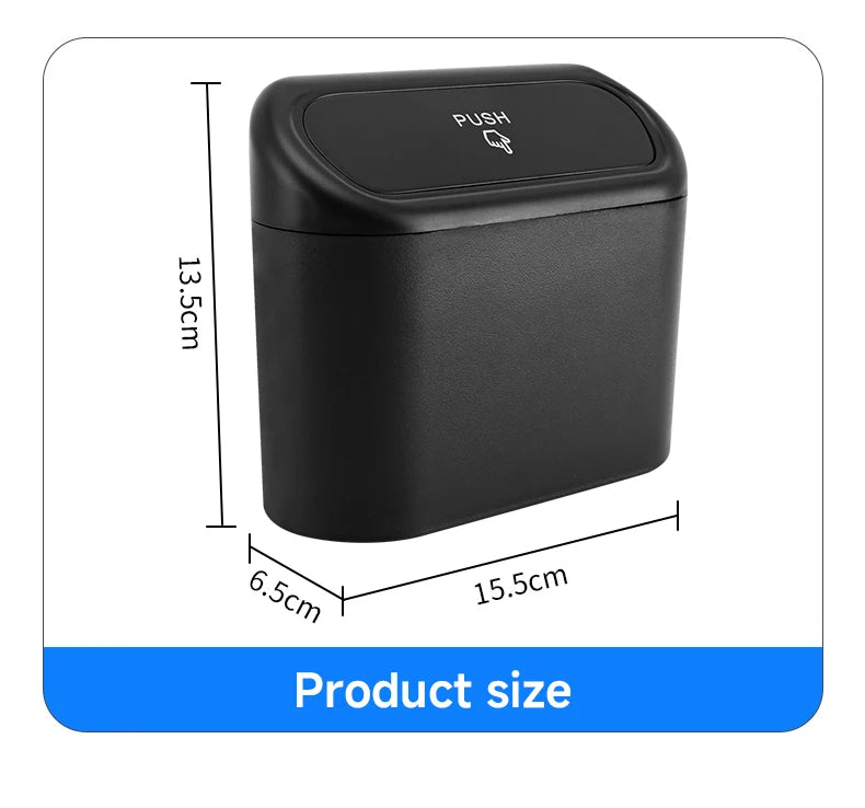 Car Trash Bin – Hanging Clamshell Garbage Can