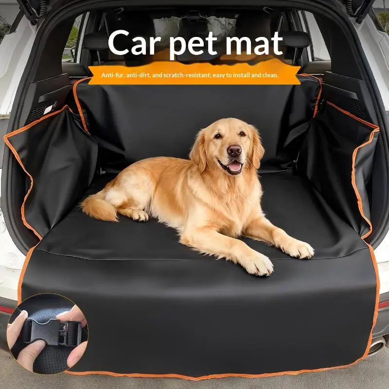 Waterproof Pet Car Seat Cover – Rear Seat Protector for Dogs & Cats