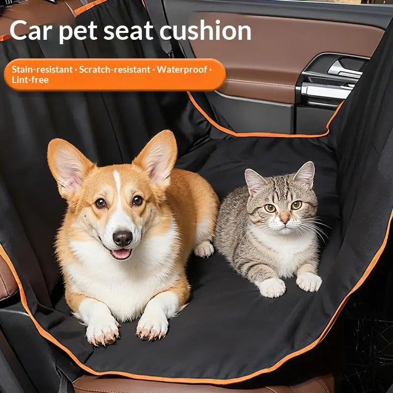 Waterproof Pet Car Seat Cover – Rear Seat Protector for Dogs & Cats