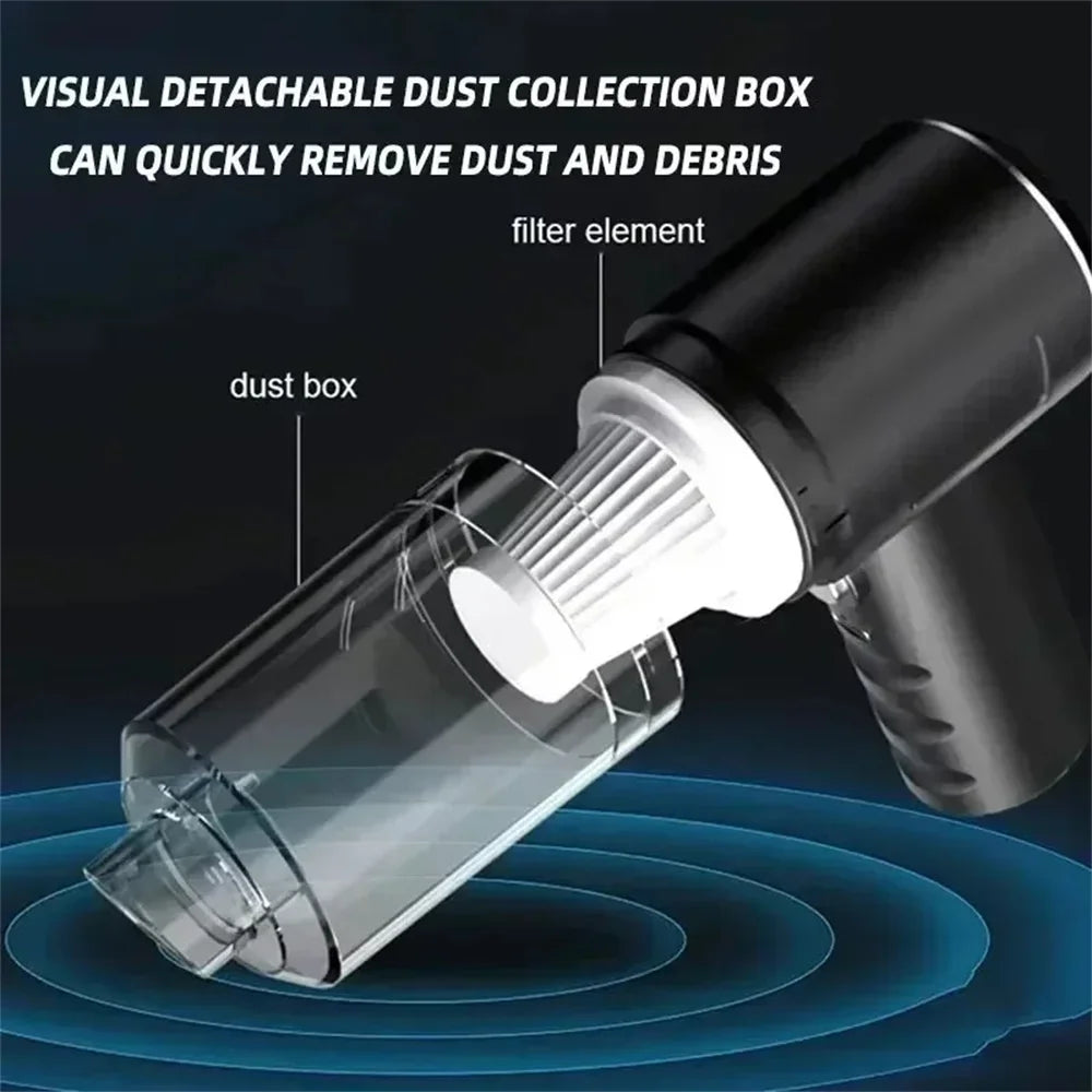 Car Vacuum Cleaner Portable Small Vacuum Cleaner For Multi Purpose Vehicle Small Household Pump Handheld Car Vacuum Cleaner 3In1