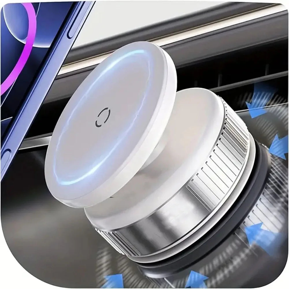 Magnetic Car Phone Mount – 360° Adjustable Vacuum Suction Holder