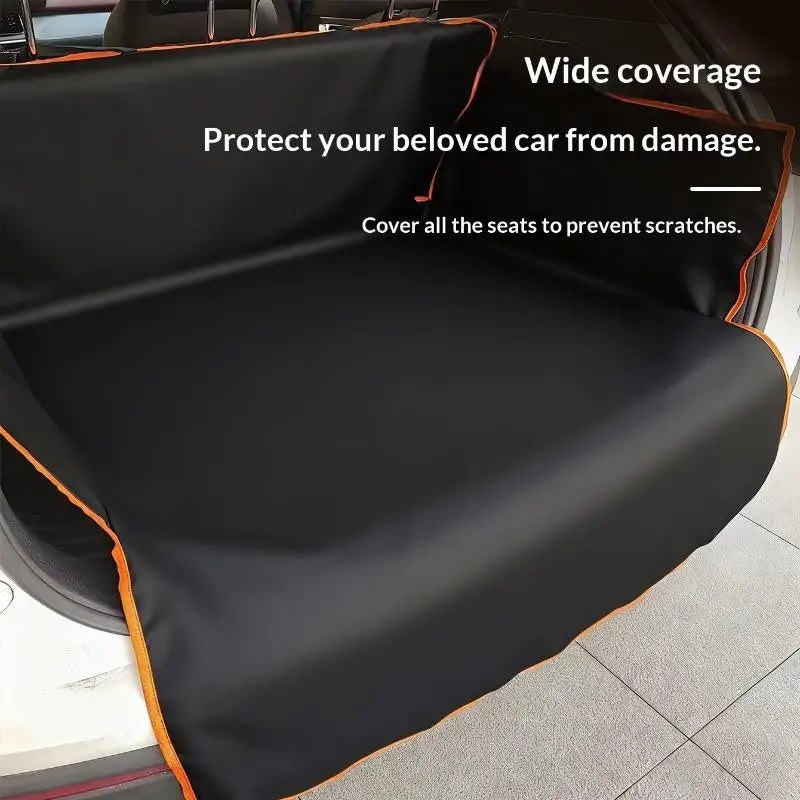 Waterproof Pet Car Seat Cover – Rear Seat Protector for Dogs & Cats