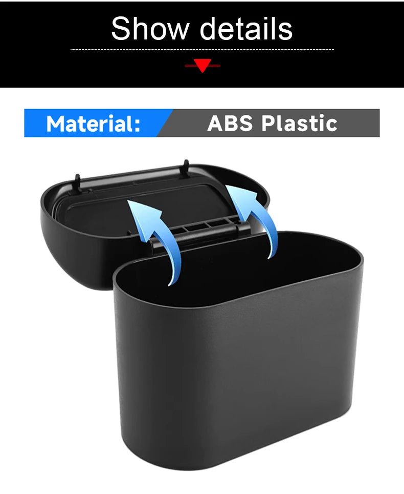 Car Trash Bin – Hanging Clamshell Garbage Can