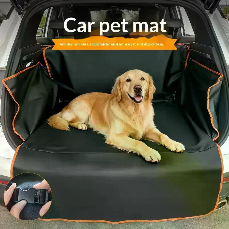 Waterproof Pet Car Seat Cover – Rear Seat Protector for Dogs & Cats