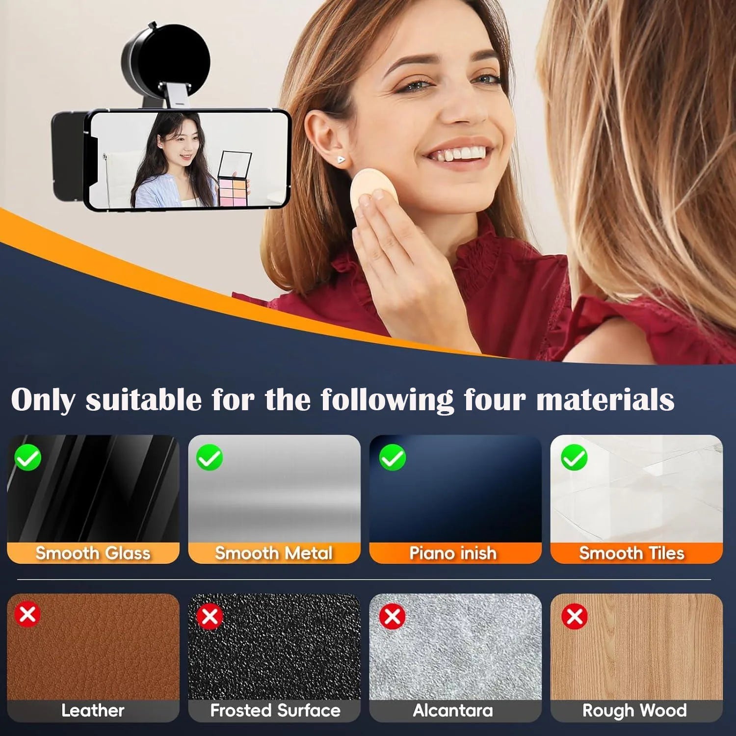 Magnetic Car Phone Mount – 360° Adjustable Vacuum Suction Holder