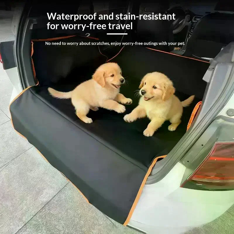 Waterproof Pet Car Seat Cover – Rear Seat Protector for Dogs & Cats