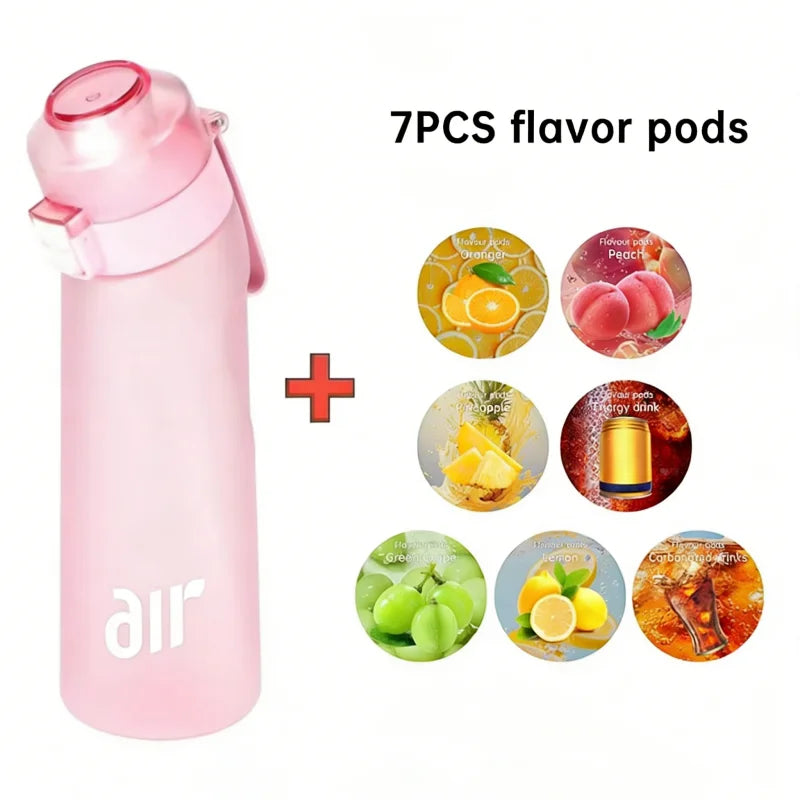 Scented Water Bottle – 7 Flavor Pods | 650ml Sport Bottle