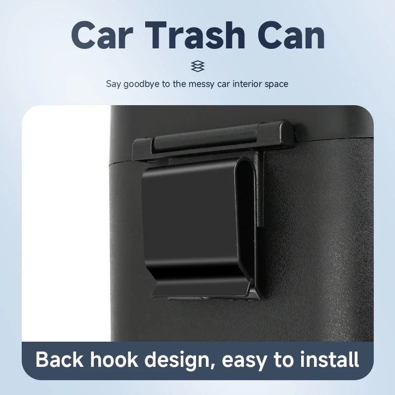 Car Trash Bin – Hanging Clamshell Garbage Can
