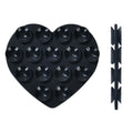 Heart-Shape Silicone Car Phone Holder – Suction Cup Dashboard Mount