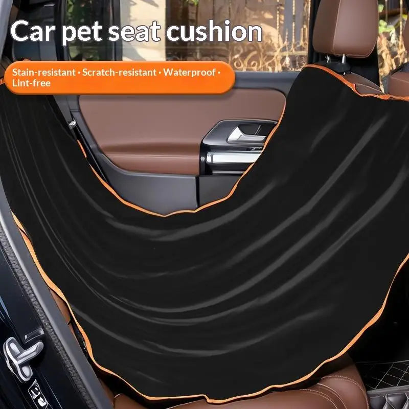 Waterproof Pet Car Seat Cover – Rear Seat Protector for Dogs & Cats